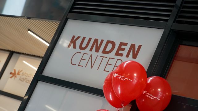 Stadtwerke K&ouml;flach pr&auml;sentieren neues Kundencenter